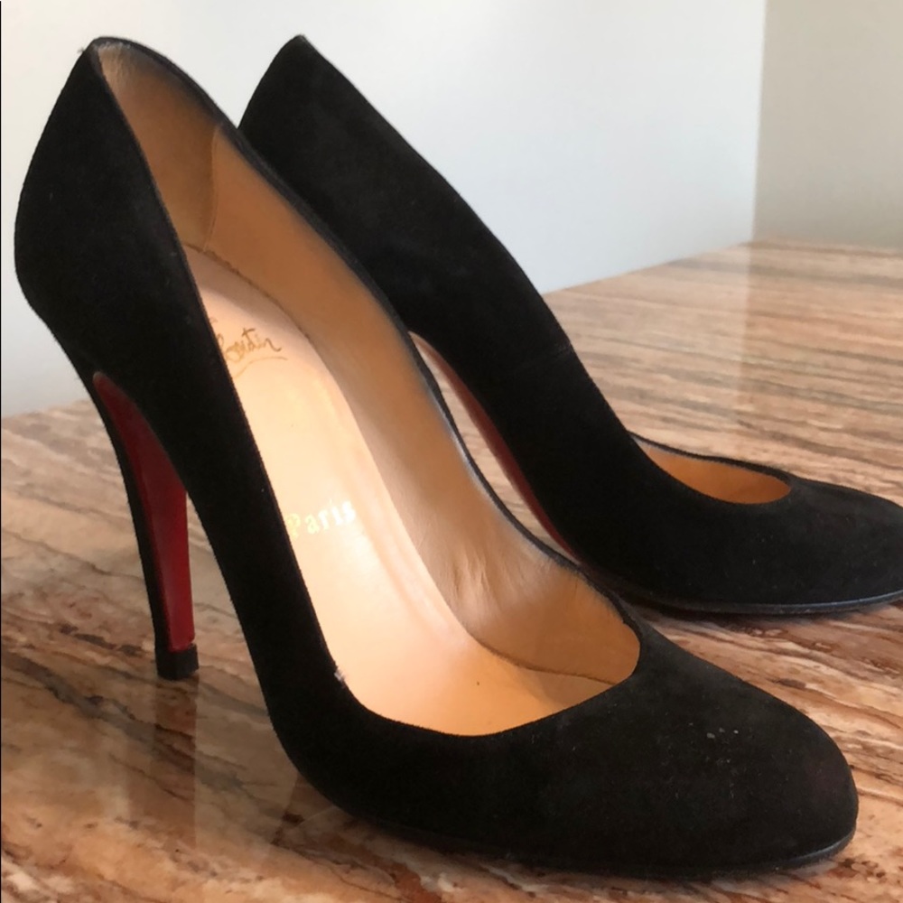 CL suede heels